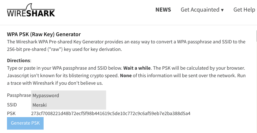 wpa key in plain tex v2